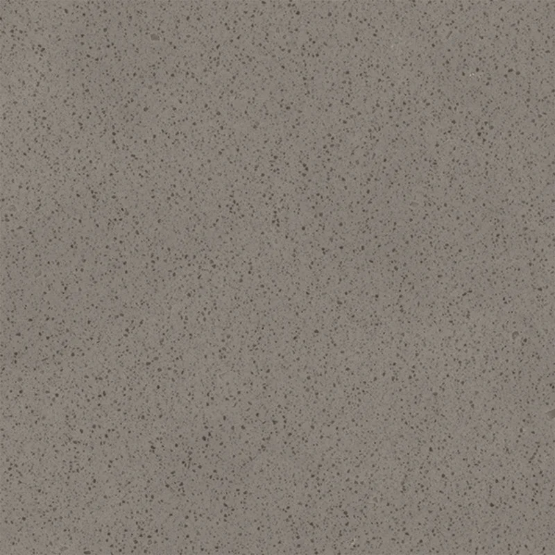 Close-up view of a beige speckled textured Staron Aspen Misto surface.