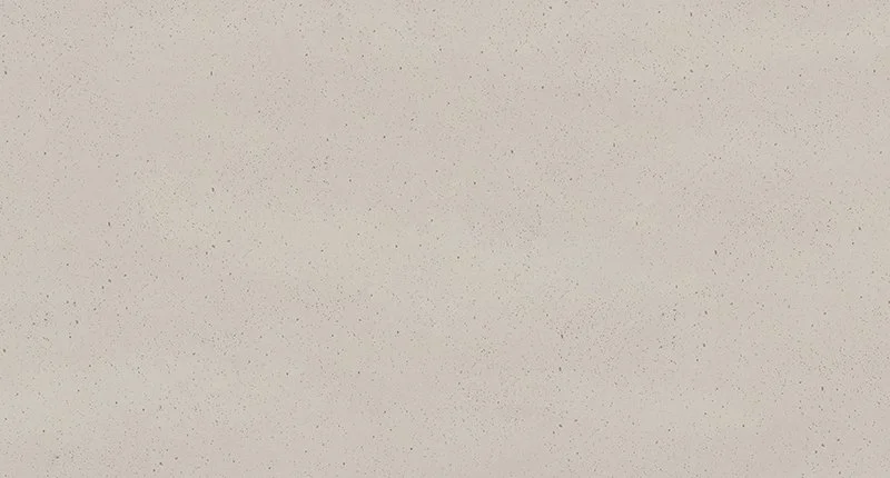 A warm based, beige toned benchtop surface with soft concrete like flecks. Meganite Modern Concrete