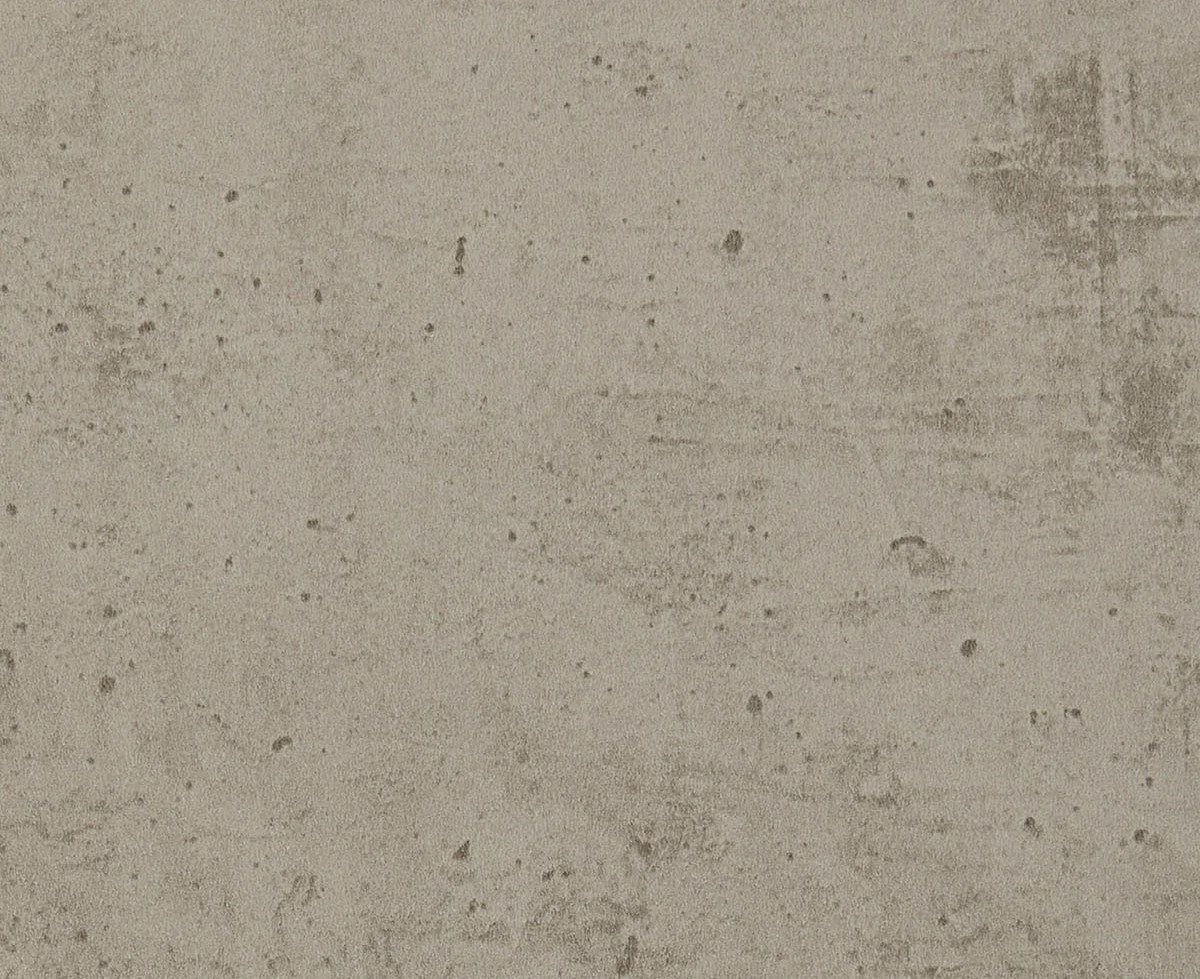 Close-up of a textured beige concrete wall with small dark spots and subtle variations in color.