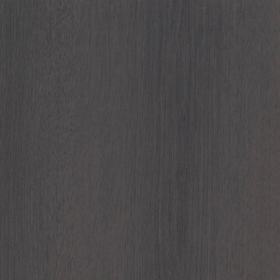 A close-up view of a dark, textured surface, possibly wood or laminate.