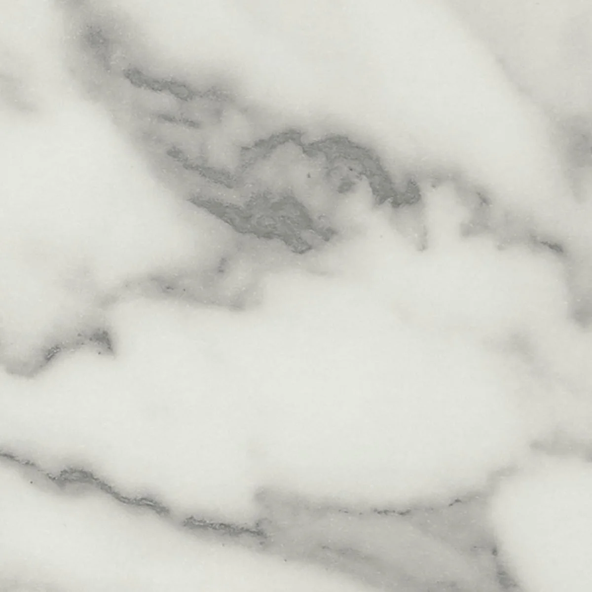 Close-up of a marble surface with gray and white veining.