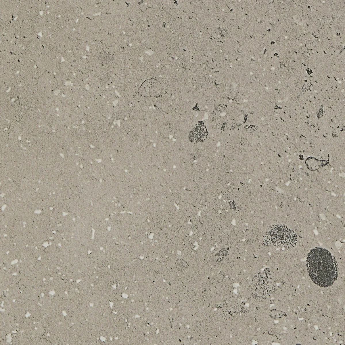 Close-up of a warm grey laminate with flecks