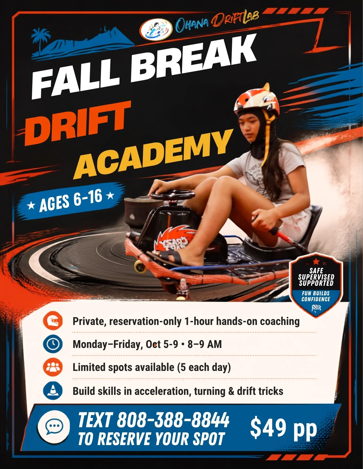 Special promotion for limited time during Fall Break
