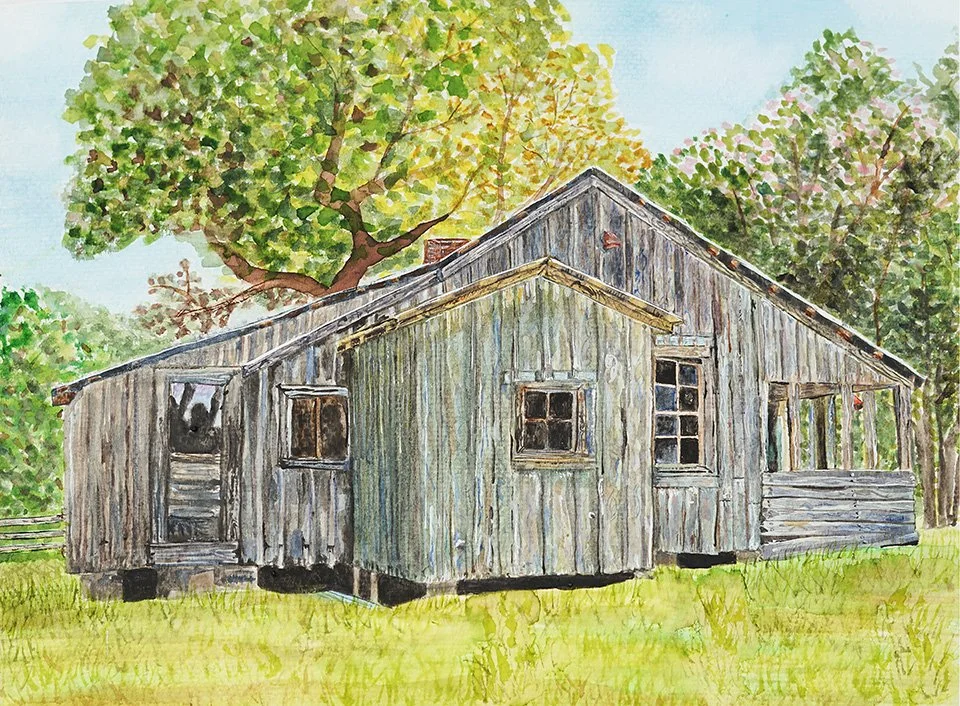 Farm House, 8 x 10"