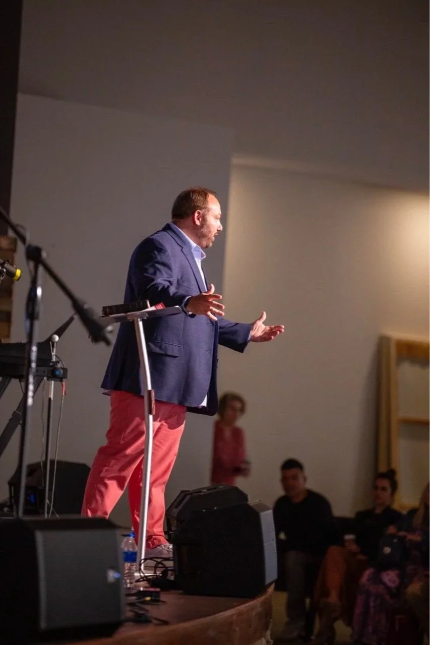 Pastor Cary Phillips, preaching at Eagle's Landing Griffin, Pastor at Eagle's Landing of 27 years, now founder of The Ascent Network that provides coaching for pastors and consulting for churches.