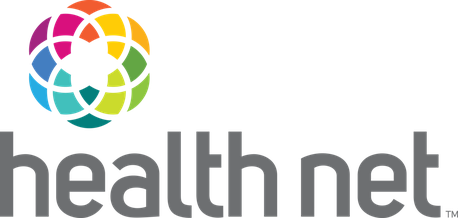 The logo of Health Net featuring a colorful circular design and the text 'Health Net' in gray.