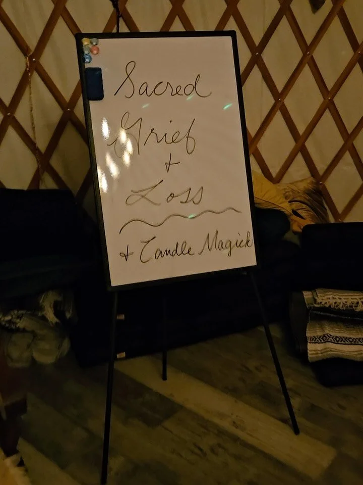 2 years ago I led my first lil teachings on Sacred Grief &amp; Loss for a group of women. At first I remember thinking, &ldquo;Who am I to share about grief? What do I know??!&rdquo; And the answer was clear: you know Grief and you have walked with i
