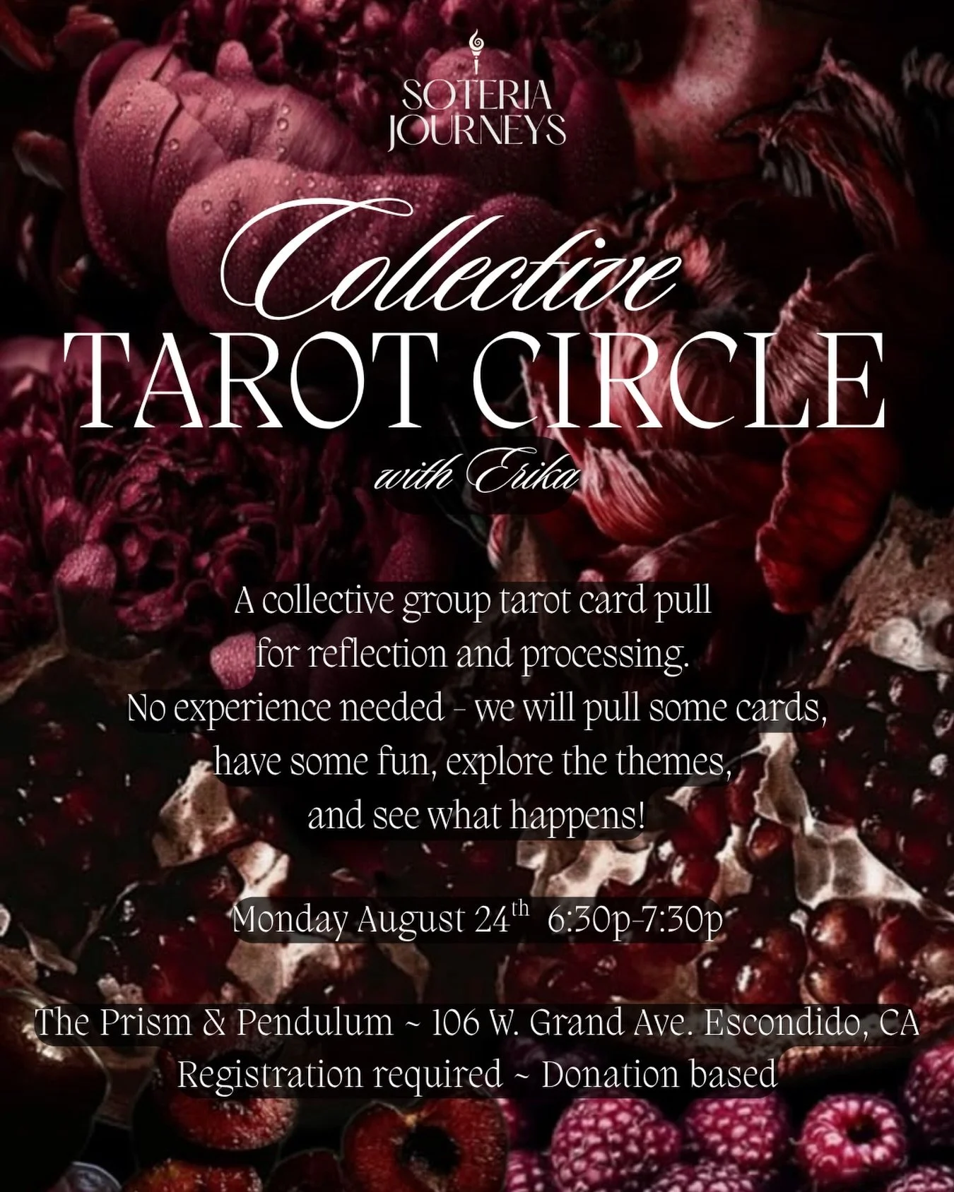 I am posting this so late - August is just flying by! Come hang out with tarot cards on Monday 🤪 no experience needed!