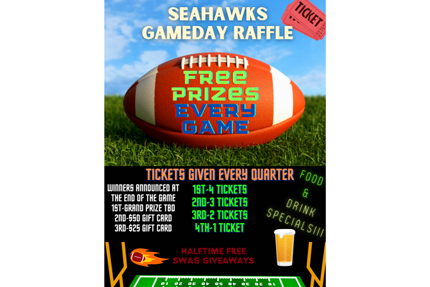 Seahawks Vs. Falcons 10AM