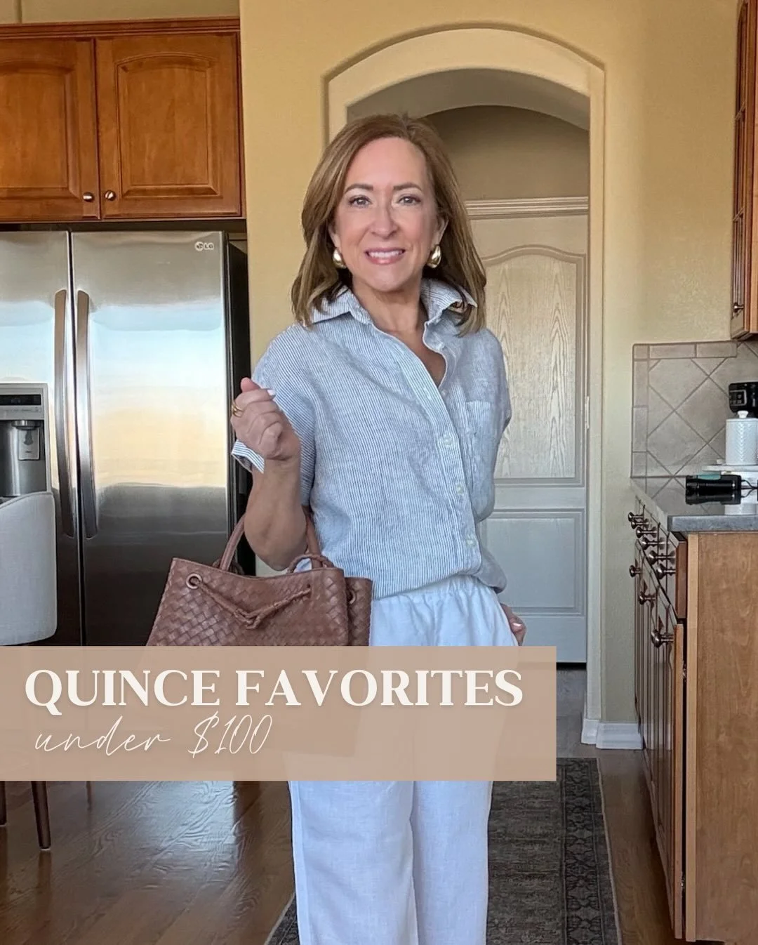 My affordable finds at Quince! Quince is one of my favorite retailers, they truly offer everything you could need!

These loafers and heeled sandals elevate any outfit. A chic Apple Watch band and gold earrings slide perfectly into this high quality 