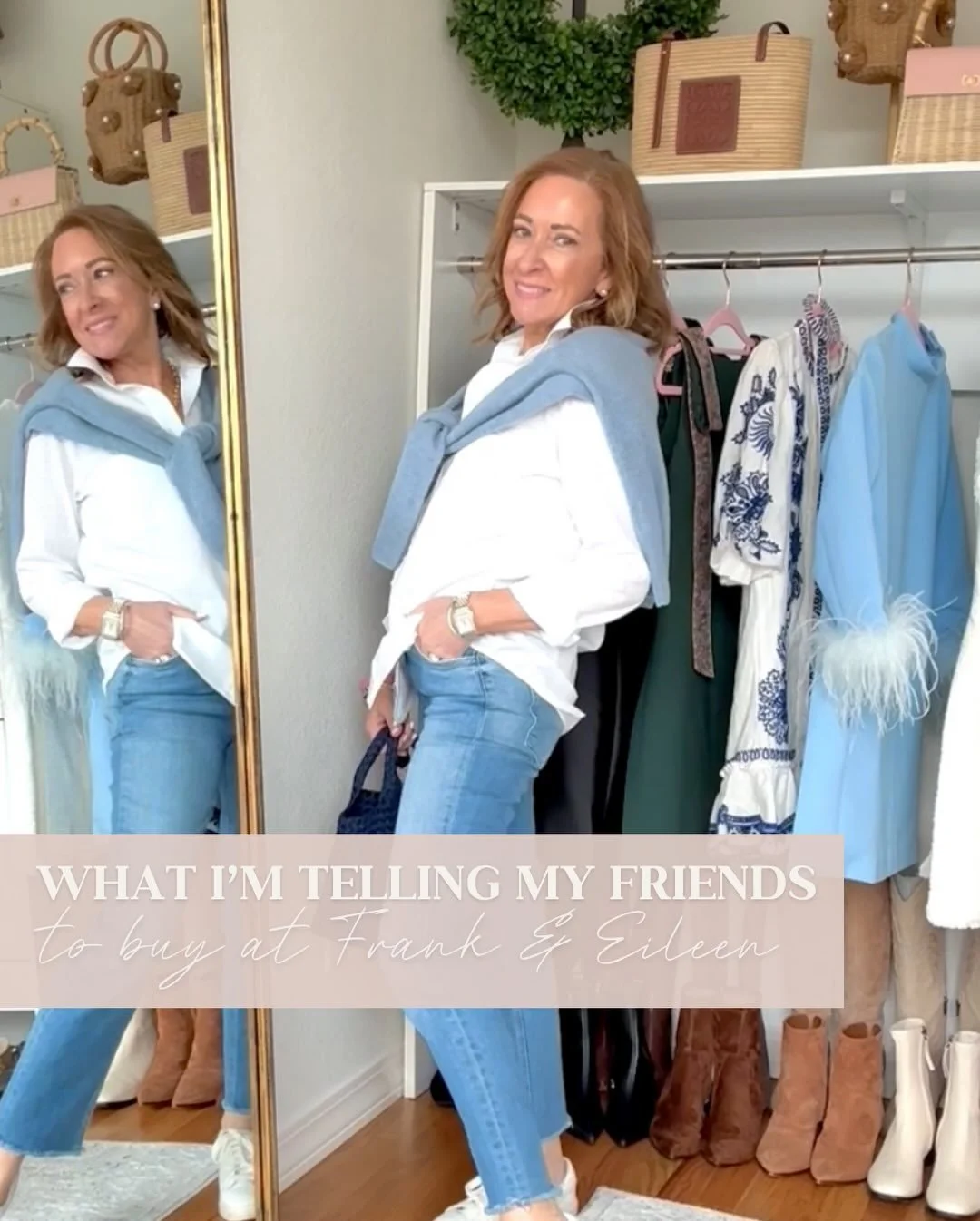 Effortless, elevated staples that make getting dressed feel easy. These are the Frank &amp; Eileen pieces I keep recommending to my friends!

Colorful button down blouses, lightweight sweaters and flowy shirts are perfect for your transition to sprin