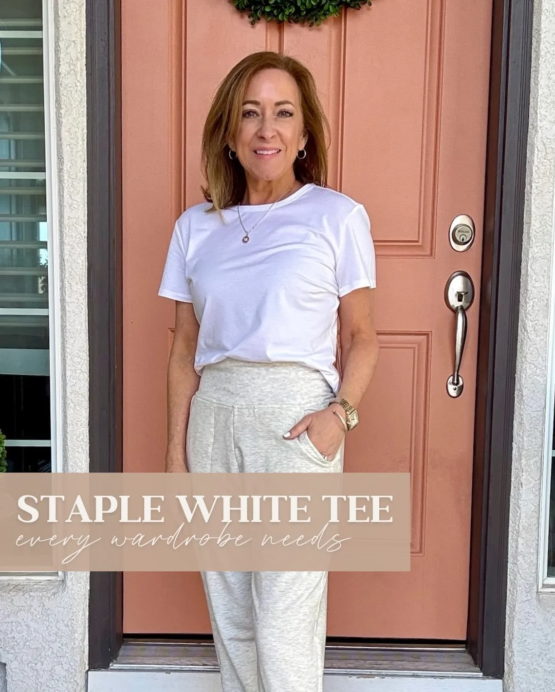 A crisp white tee is the ultimate wardrobe essential! I love throwing on this timeless classic for an effortlessly chic, sleek look.

V neck tee, simple outfit idea, staple closet piece, fashion over 40, effortless outfits 

 

Comment SHOP below to 