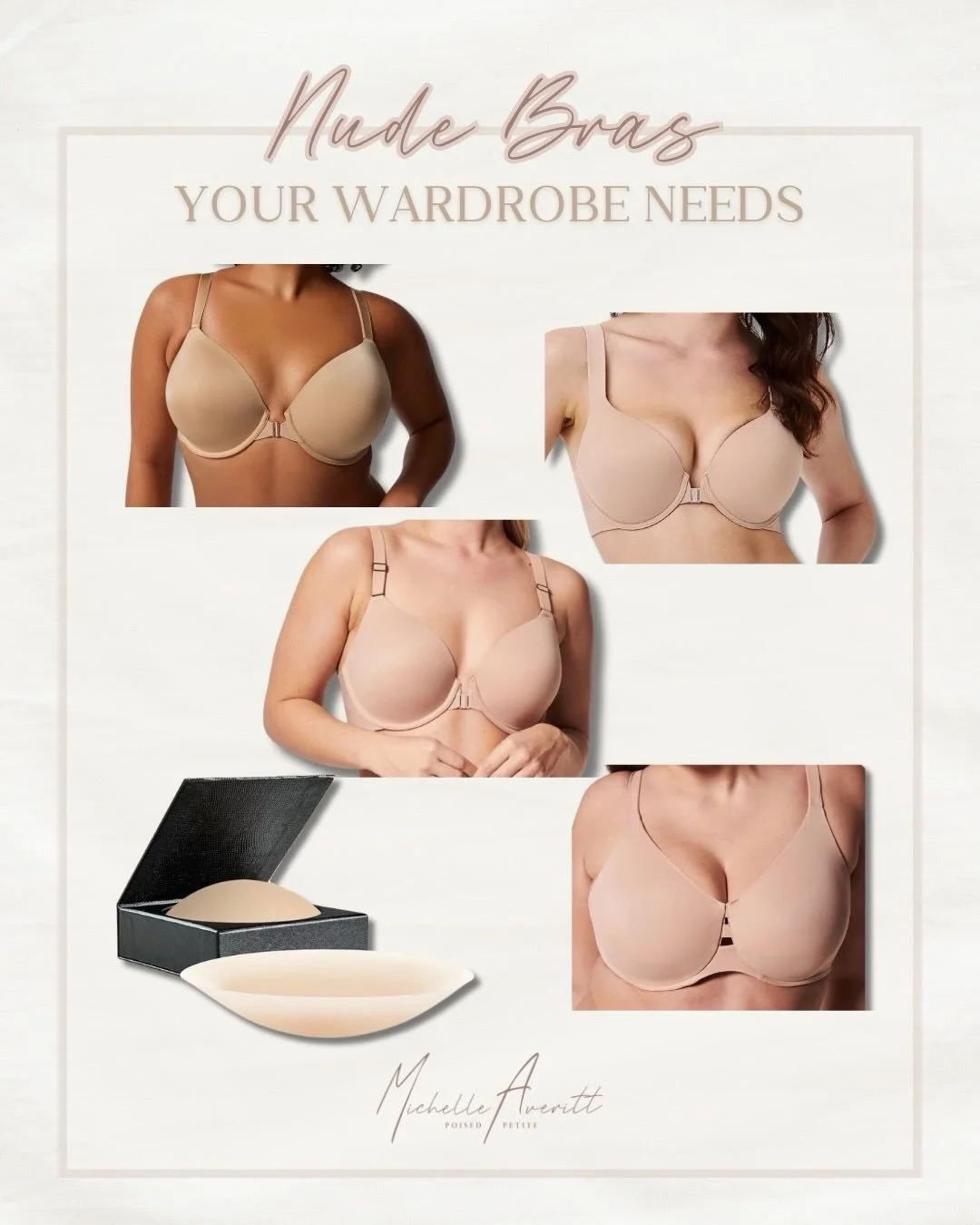 A nude bra is a must have in your wardrobe. These bras slide perfectly under any piece of clothing and are comfortable for all day wear!

Neutral bras, must have intimates, fashion over 40

Comment SHOP below to receive a DM with the link to this pos