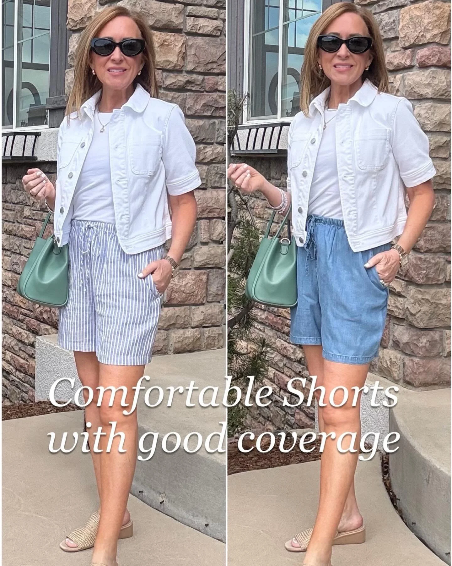 Love the comfort and coverage I get with these shorts! They do run big, so size down. For reference I am 5&rsquo;0 wearing an XS.

Comment SHOP below to receive a DM with the link to this post 

on my LTK ⬇ https://liketk.it/6aa1E #ltkootd #ltkpetite