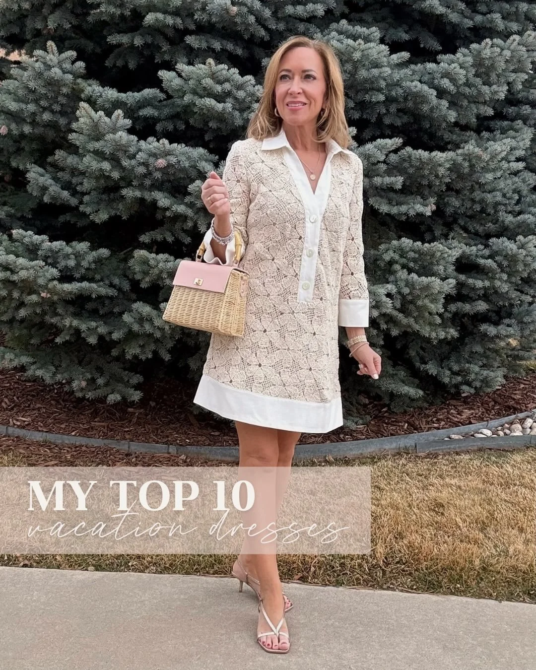 The perfect dresses for an effortless, put together vacation outfit. I love the lightweight style and chic patterns on these dresses!

Whether you&rsquo;re going for brunch, dinner, or walking around town, these dresses make for an effortless, vacati