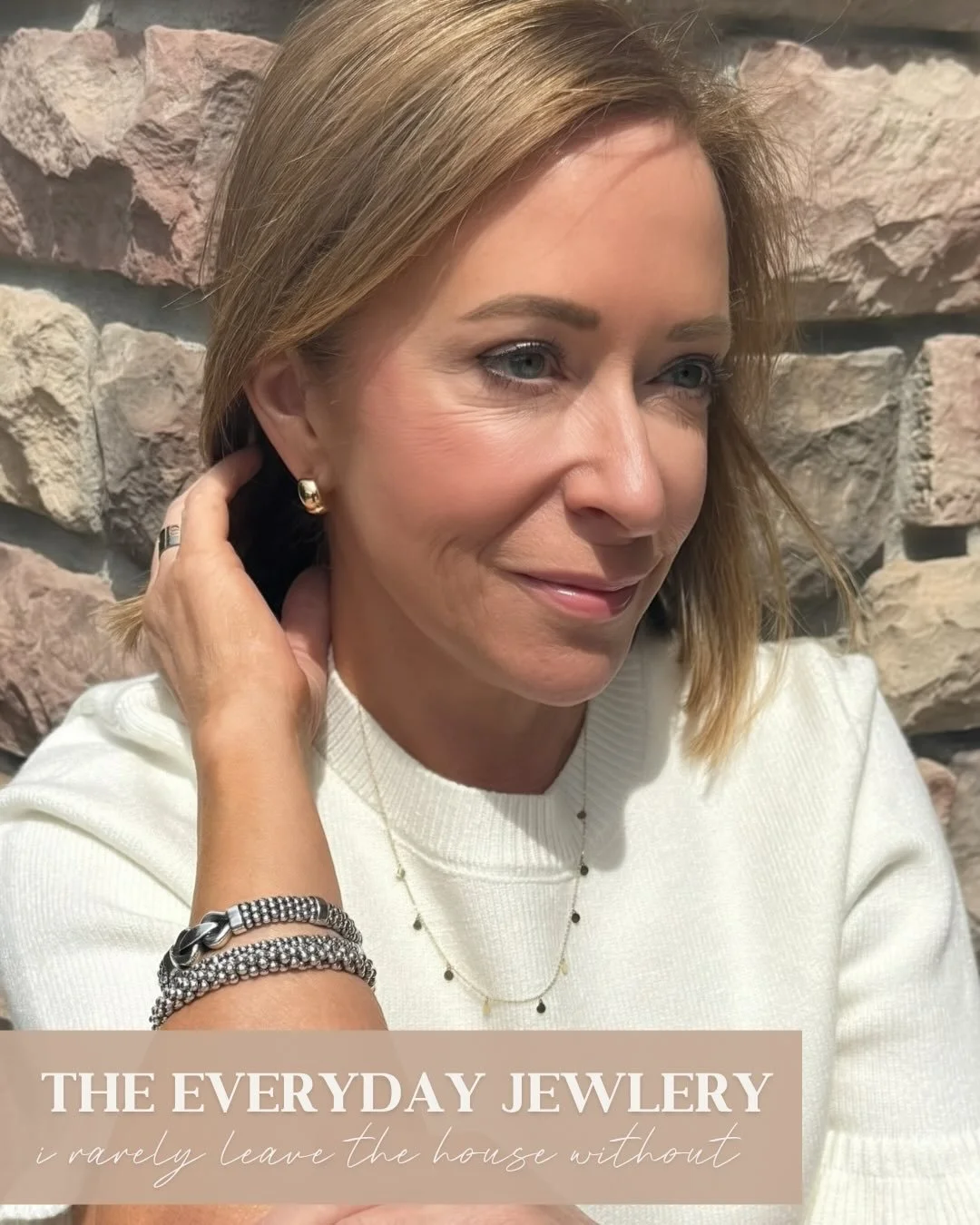 My everyday jewelry has been the easiest way to make even the simplest outfit feel finished and intentional!

I have been reaching for classic gold hoops that add a timeless touch, a staple mixed metal watch that feels both polished and modern, and g