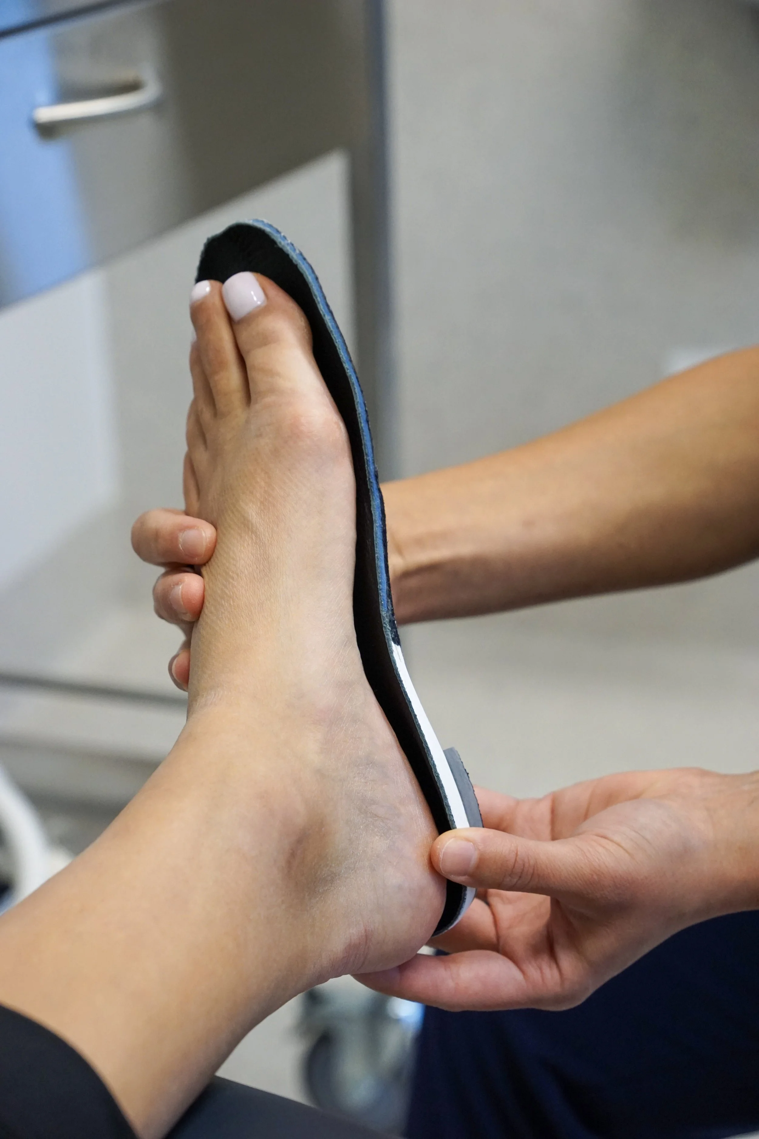 Orthotics on foot