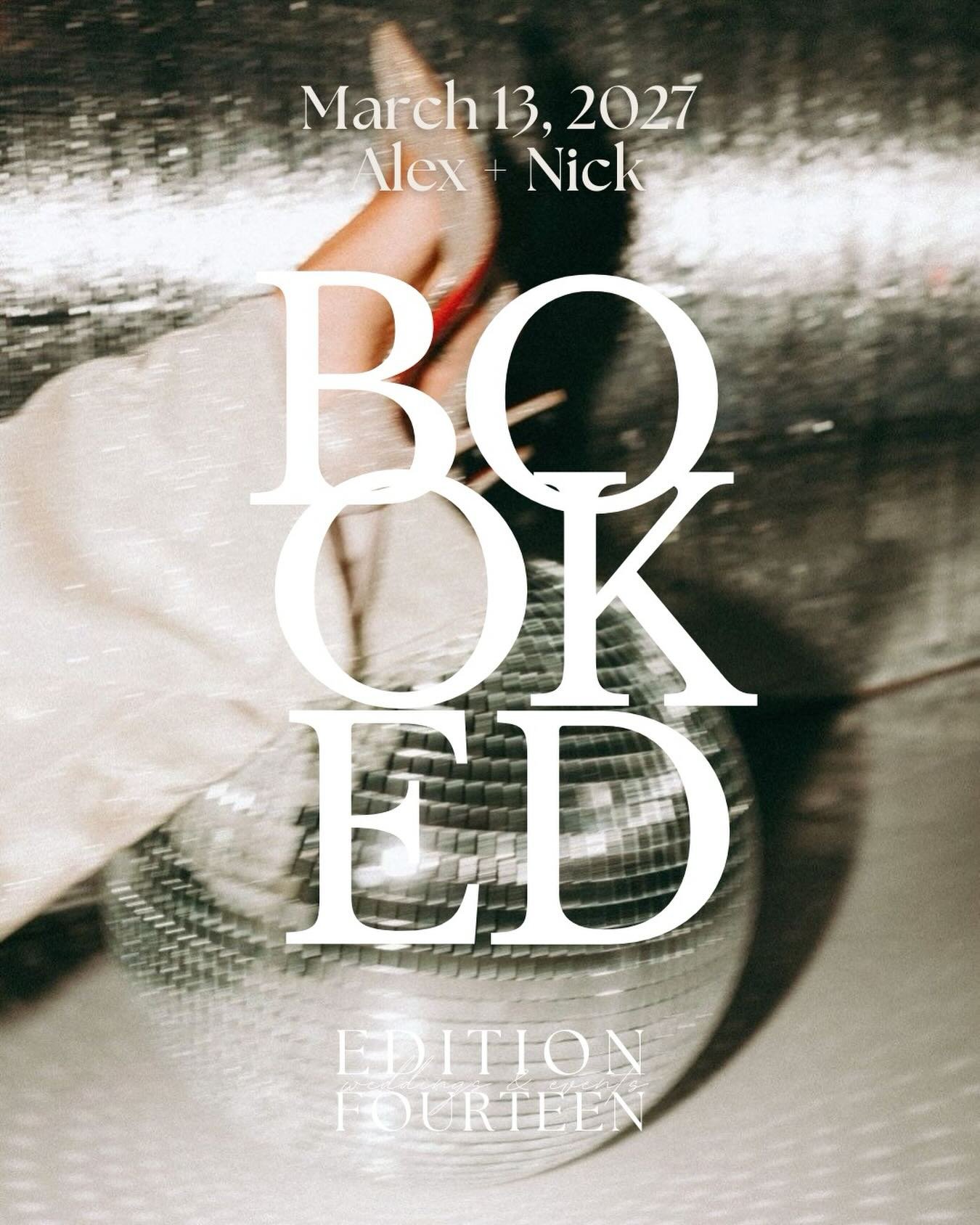 Booked and dreaming ✨
Alex + Nick
March 13, 2027 
The Ritz-Carlton, Sarasota
This one is going to glow 🪩

#sarasotawedding #wedding #weddingplanner #ritzcarlton