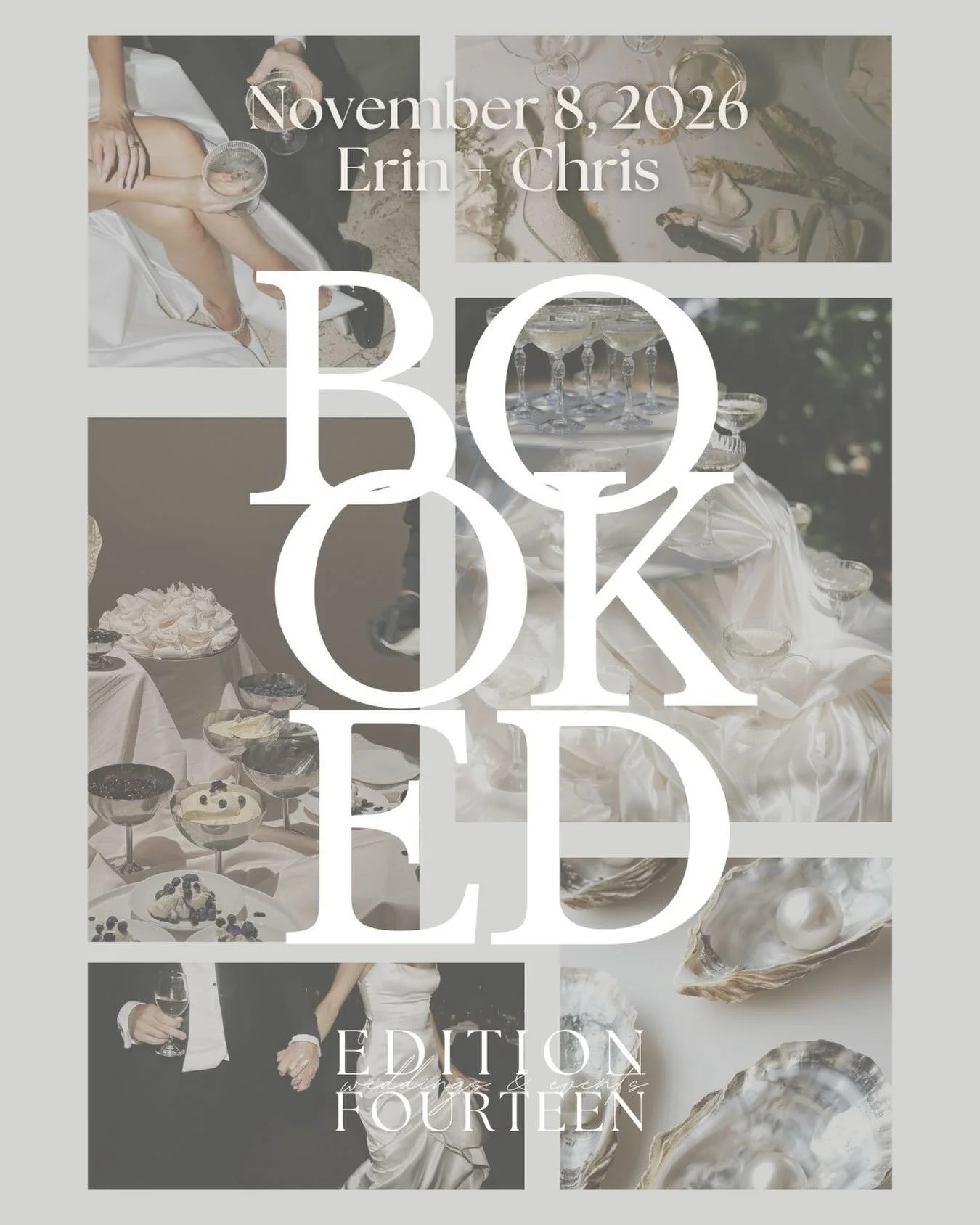 We&rsquo;re so excited to welcome Erin &amp; Chris! 🤍

Now we begin curating the vendor dream team for their November celebration in St. Pete. 👏

Elegant vibes. Packed dance floor.
This one is bringing the FUN and we cannot wait. ✨