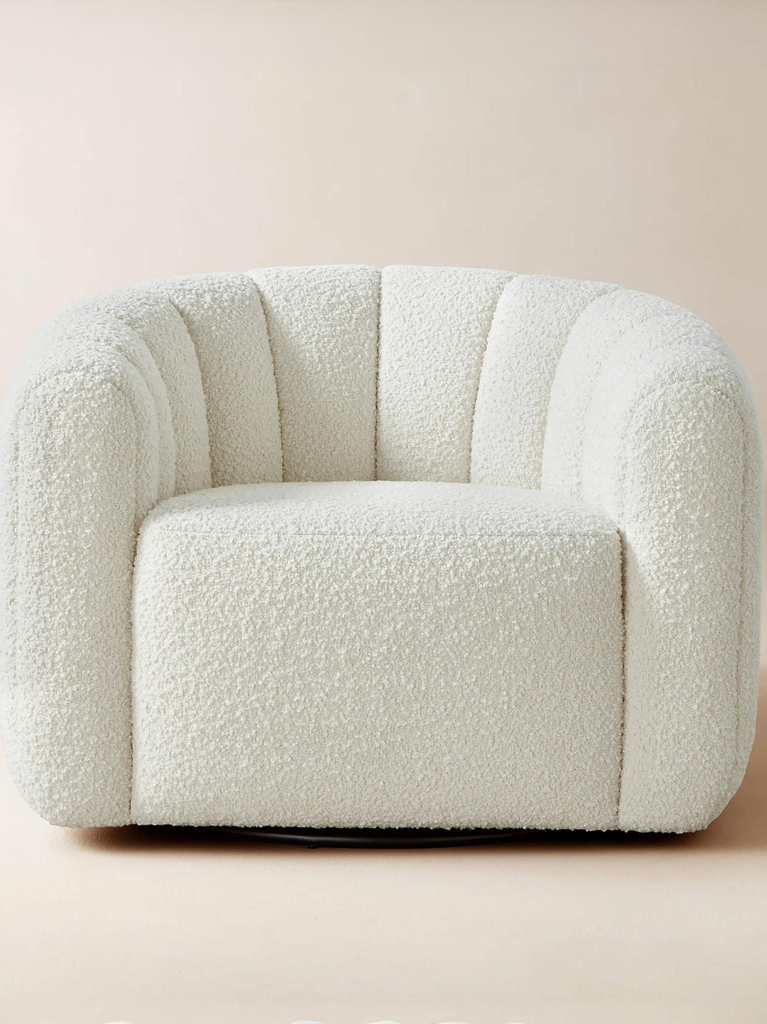 Fitz Boucle Swivel Chair