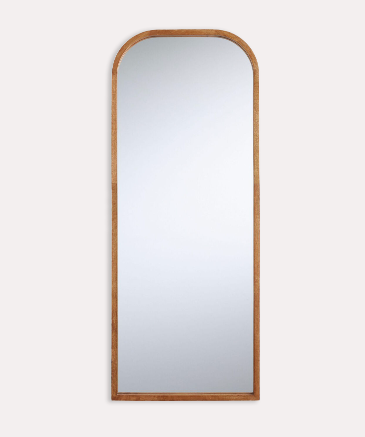 Wood Arched Mirror