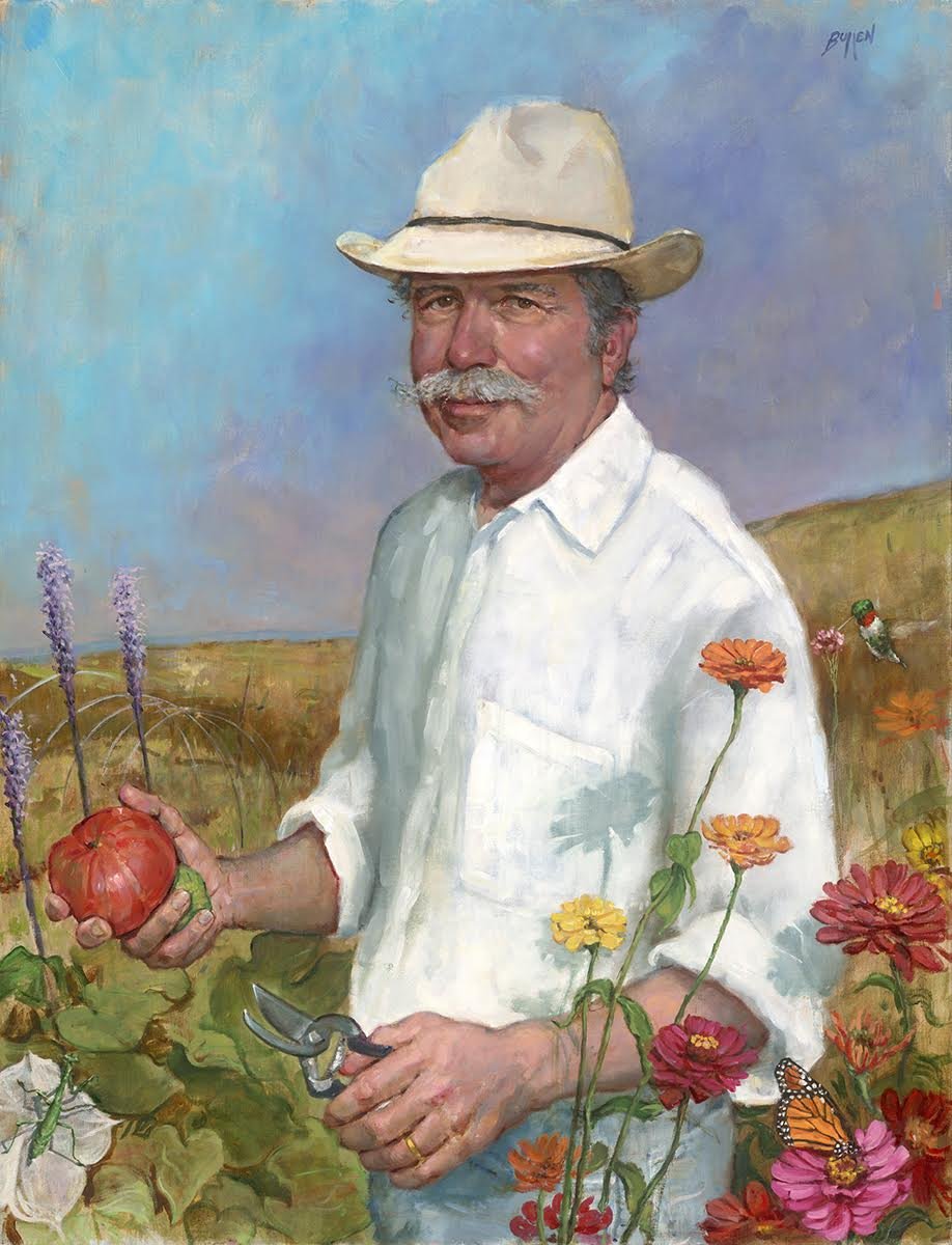 Victor in the garden, 28x34, oil on linen.jpg