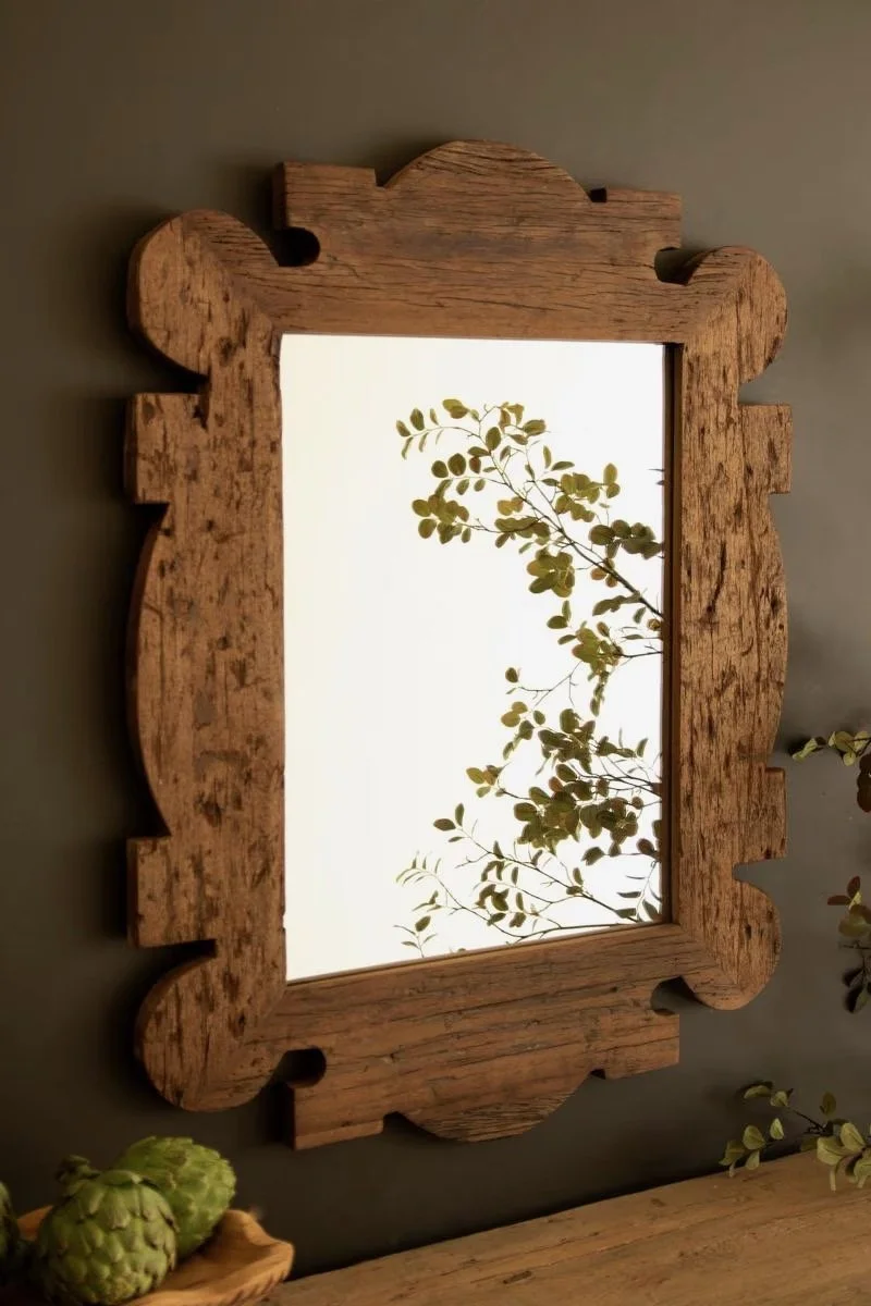 Reclaimed Wood Framed Mirror