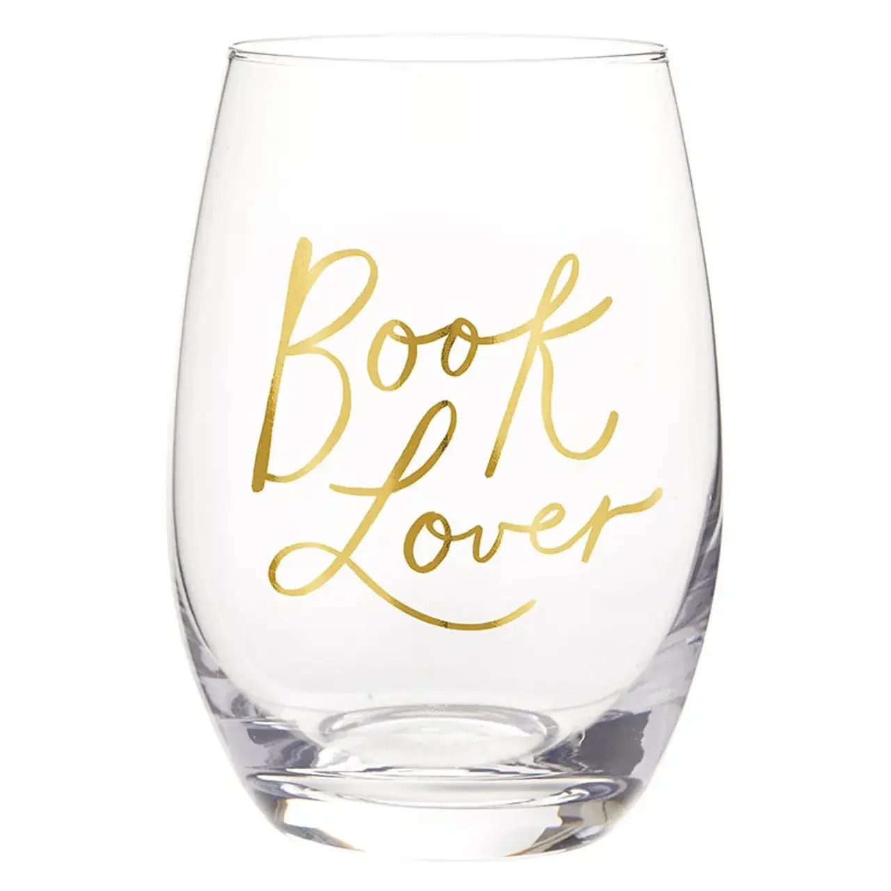 Stemless Wine Glass - Book Lover