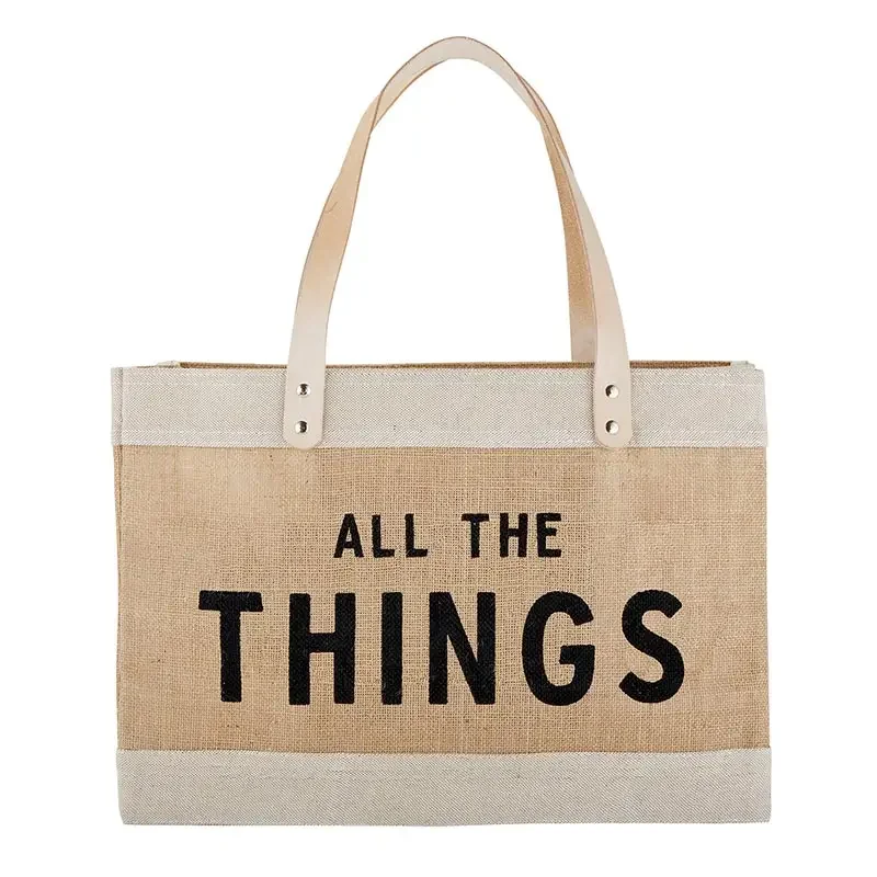 Large Natural Market Tote - All the Things