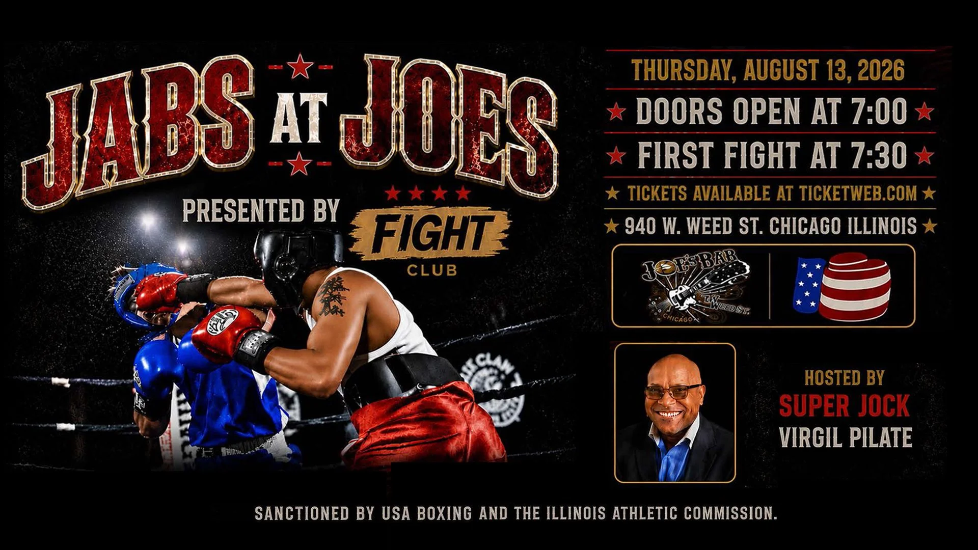Four Star Fight Club Presents: Jab at Joe's hosted by Virgil Pilate