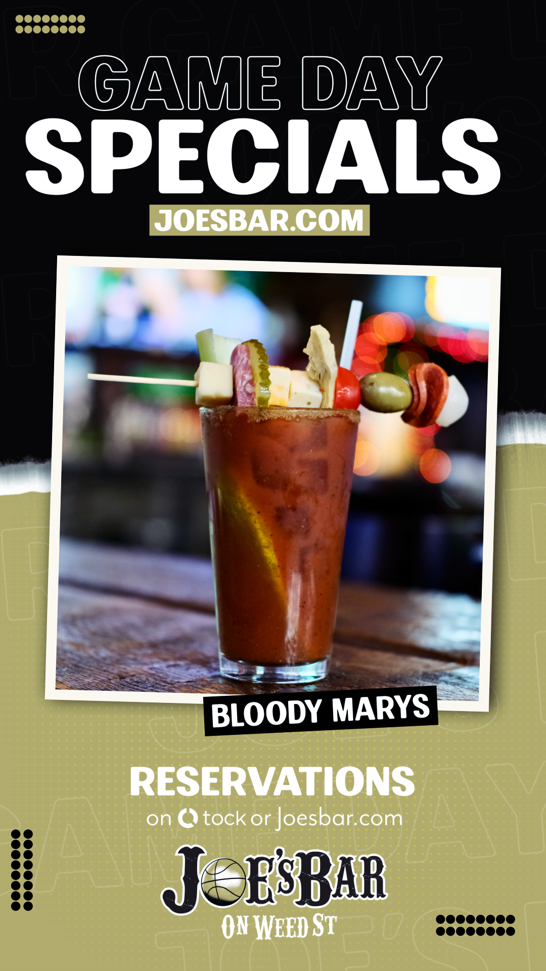 Bloody Mary Game Day Special