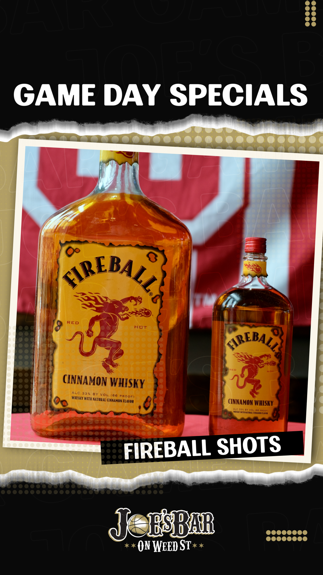 Game Day Fireball Shots