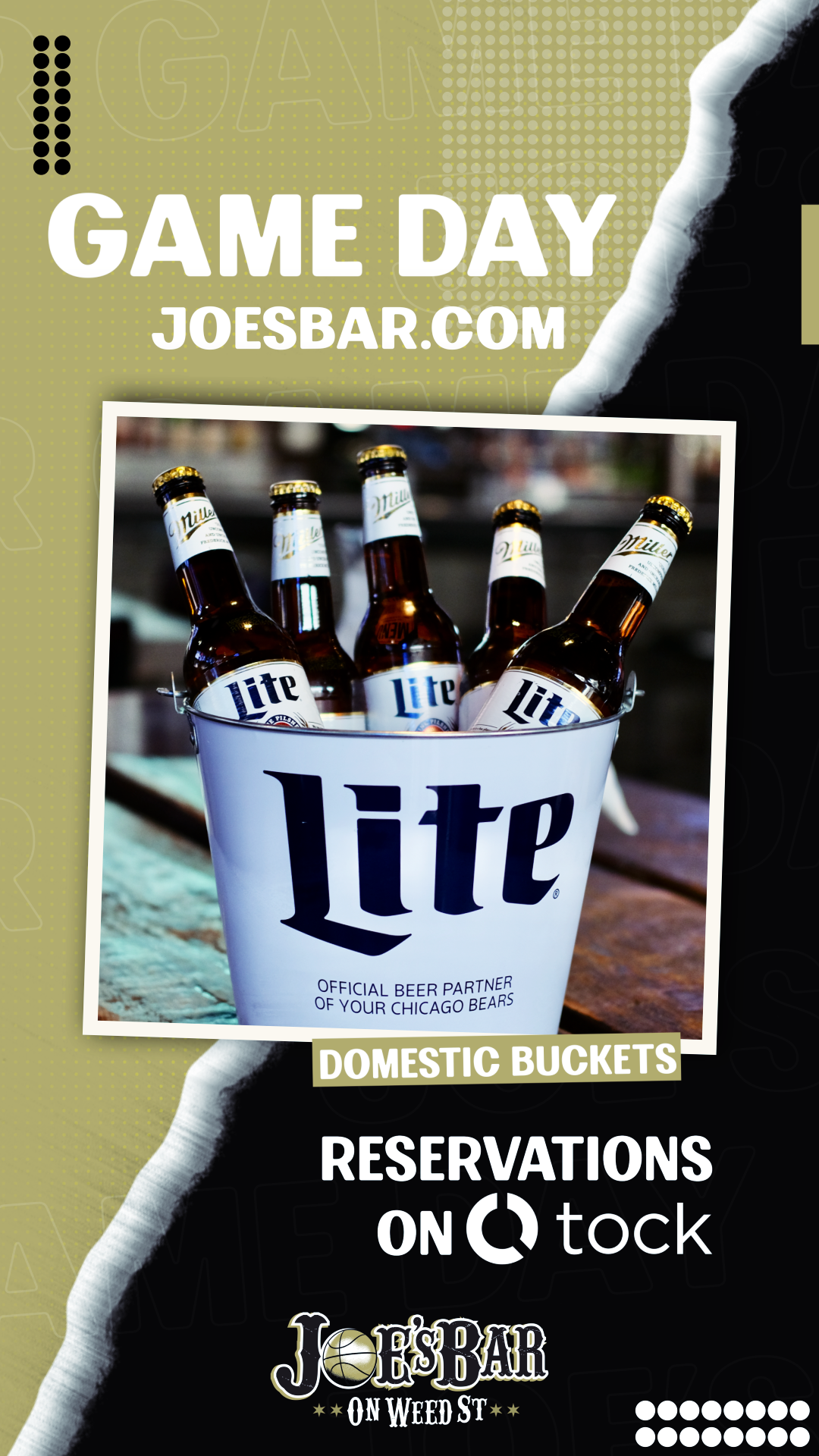 Miller Lite Bucket Game Day Special