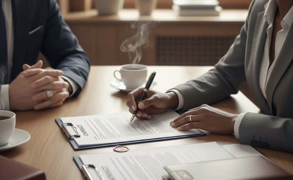 Virginia family law attorney advising client on divorce and legal separation options