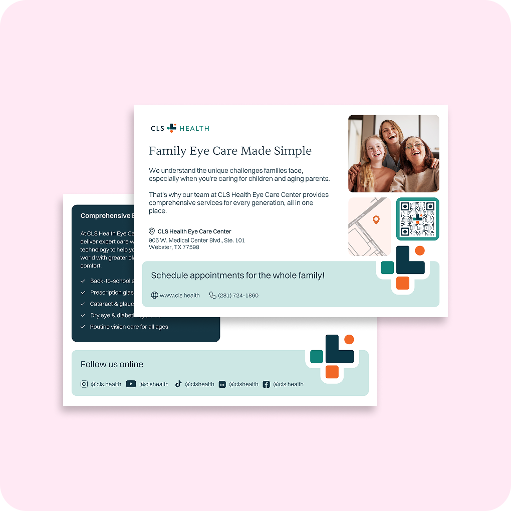 CLS Health Eye Care - Direct Mailers (Print)