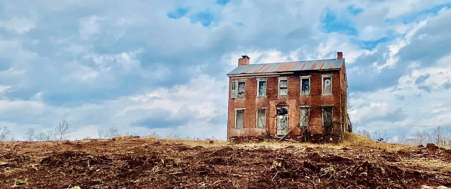 A derelict and likely haunted house