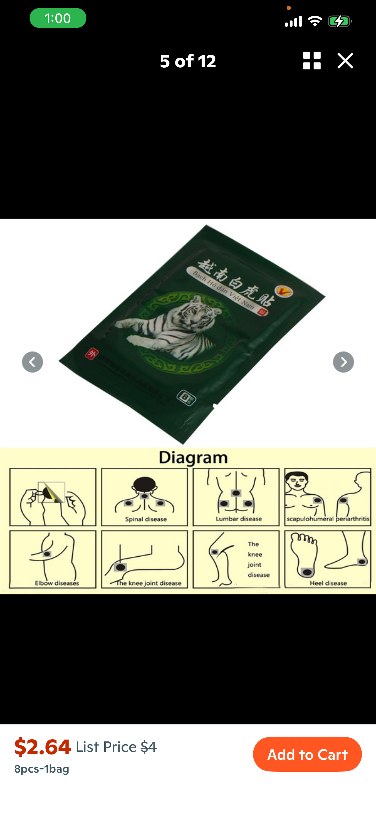 Spondylosis Tiger Balm Plaster Pain Relief Rheumatoid Arthritis Lumbar Cervical