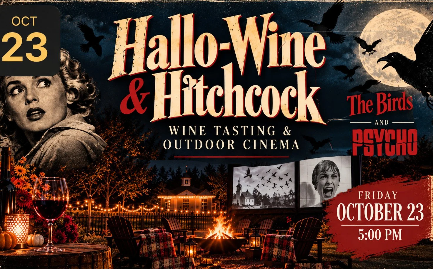 Hallo-wine poster
