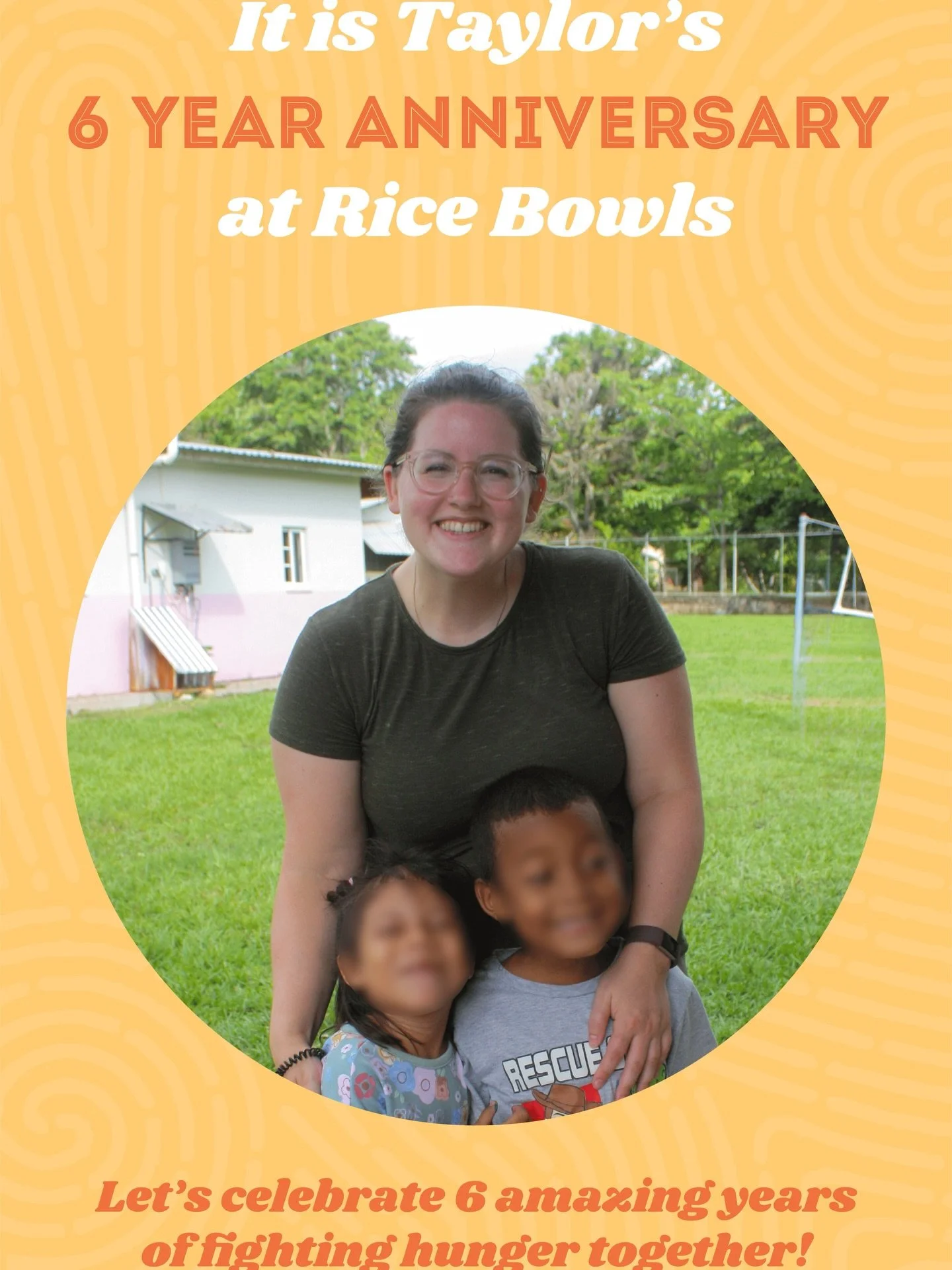 6 years of showing up, loving kids and helping feed thousands. We&rsquo;re so thankful for you, Taylor.