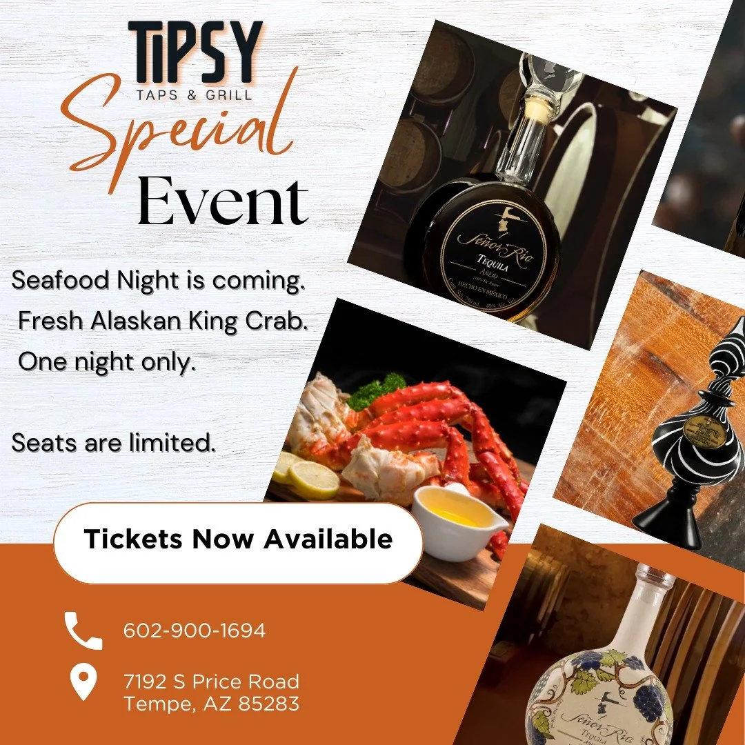 Come to Tipsy Taps &amp; Grill to experience a night like no other! Special guest appearances from Joe Mantegna and Debbie Medina-Gach for an evening of tequila tasting, good food, and pick up a signed copy of One Bottle at a Time: A True Love Story 