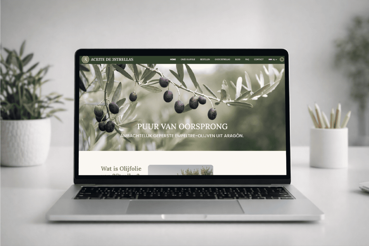 Azeite de 3Strellas Webdesign