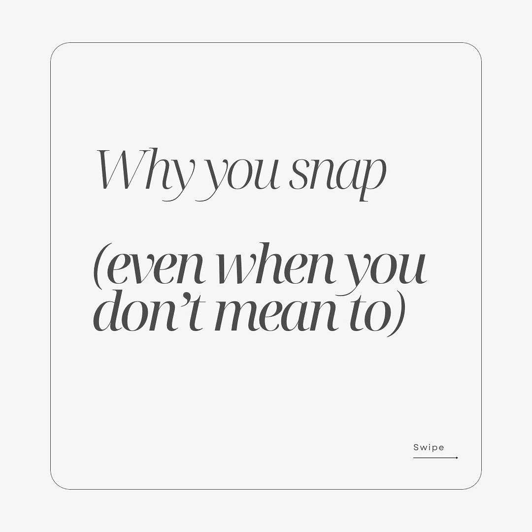 Are you snapping at everything lately or feeling like you could cry, yell, or shut down sometimes all at once?  Nope, you are not being dramatic and you are not going nuts! That is your brain asking for a reset!  When your 🧠 is overloaded, even the 