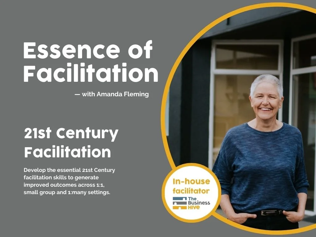 Marketing image for Essence of Facilitation workshop  with Amanda Fleming