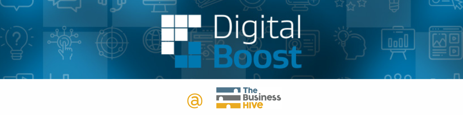 Digital Boost and The Business Hive logos
