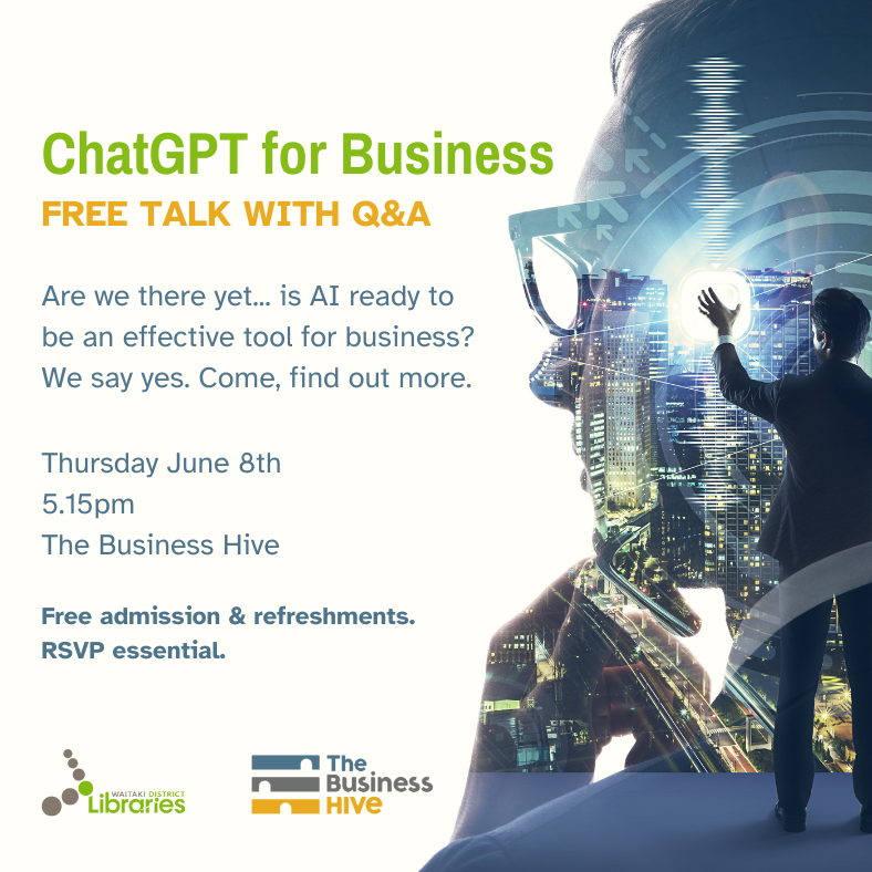 Businessperson in front of AI commanding thoughts.