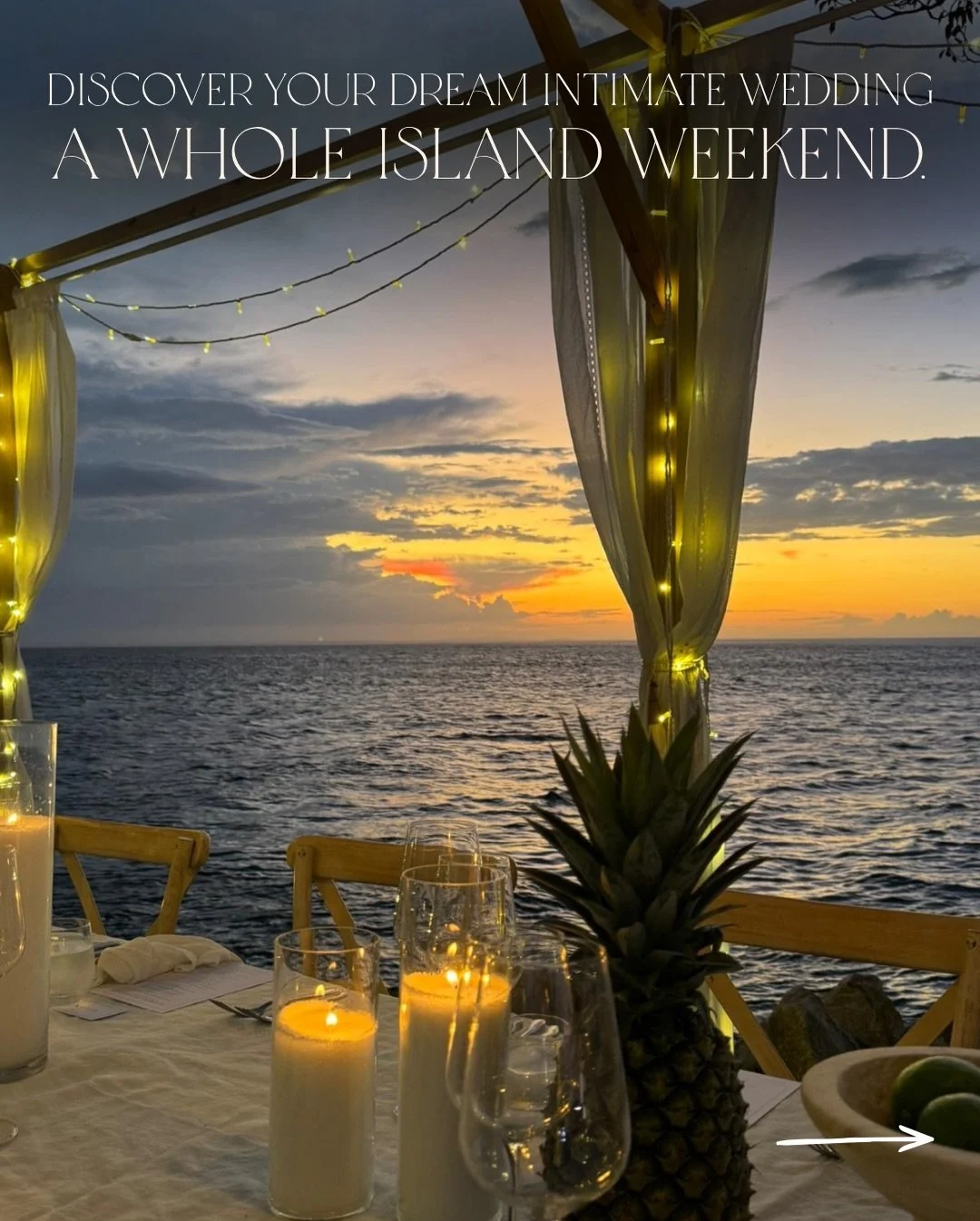 Take your time celebrating your love, connect with those most important to you and take in the island&rsquo;s magic ✨

There&rsquo;s no need to rush 🤎