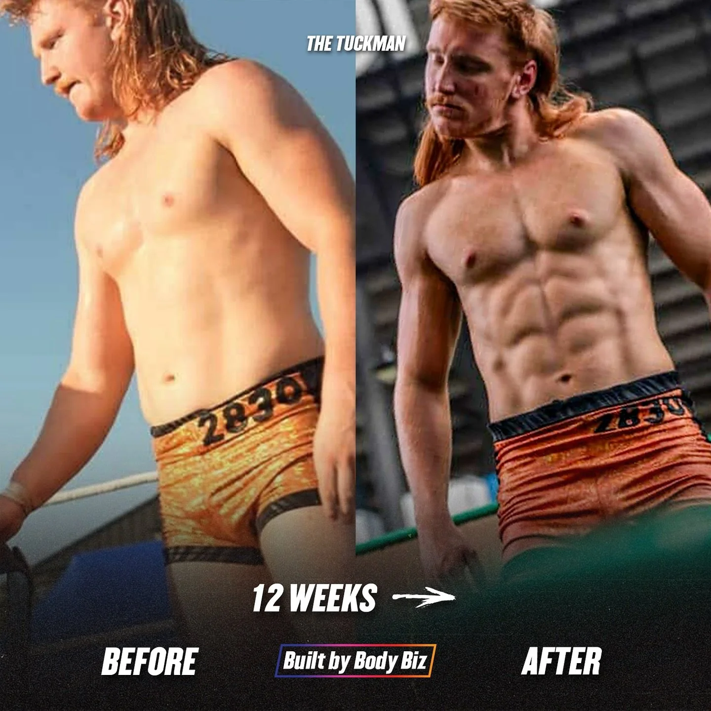 Tuckman &ndash; 12 Week Transformation
Weight: 90.2kg &rarr; 82.5kg
Waist: 88cm &rarr; 76cm

@ooothetuckman was already training hard and tracking his nutrition before we started working together. Then Body Biz came in, structured his training, diall