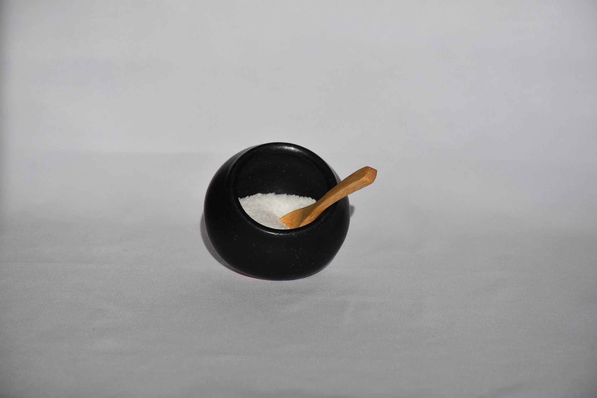 Salt Cellar with Wooden Spoon
