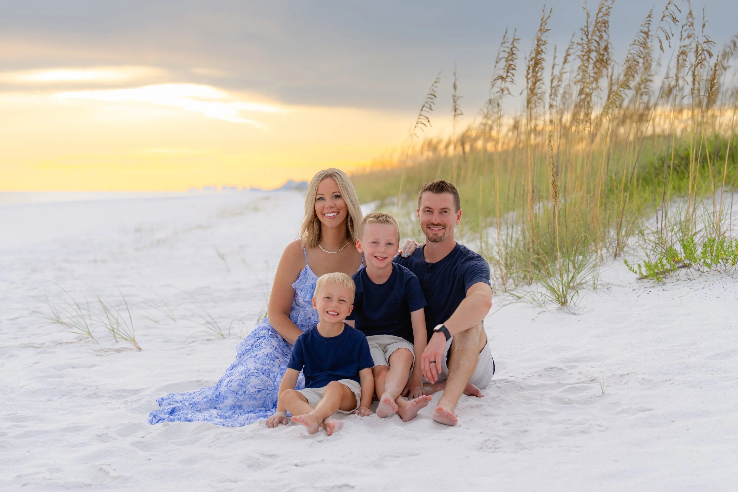 The Peruski Family - A Watercolor Sunset