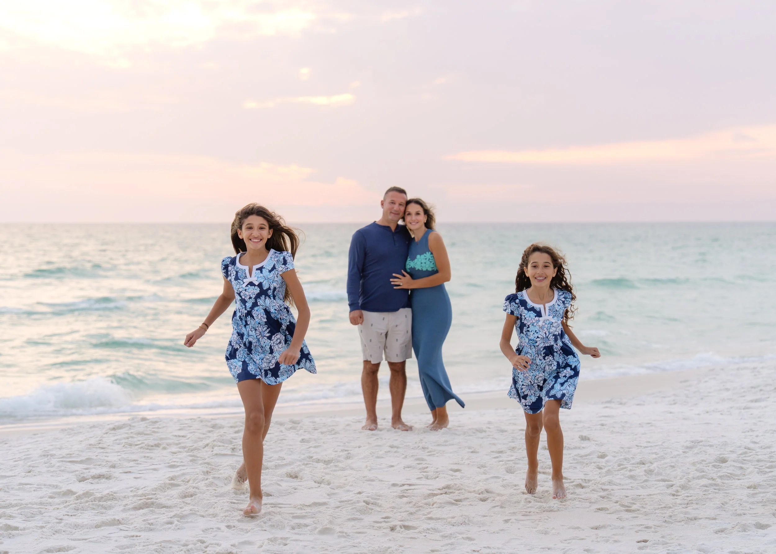 Family on the beach in 30A, Deer Lake State Park, Florida. 30A Photographer